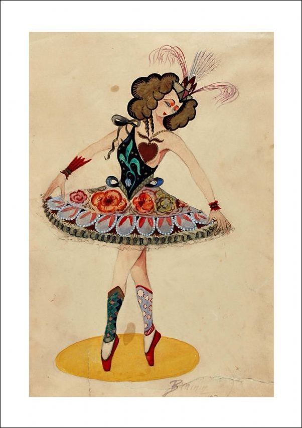 David Brainin (1905-1942). Dancer (Tribute Card)